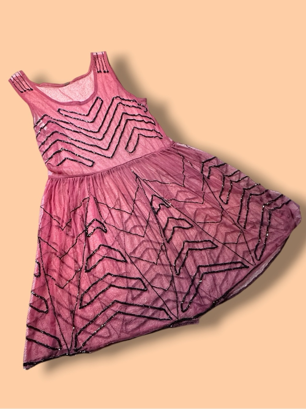 Irregular Free People Sheer Sequined Burgundy Tunic Dress. Size XS - Picture 2 of 10